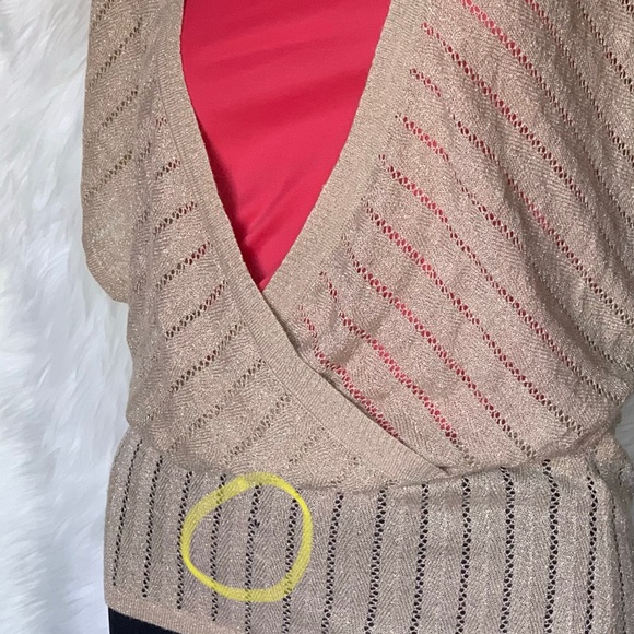 Express Gold Knit Top - Picture 7 of 9